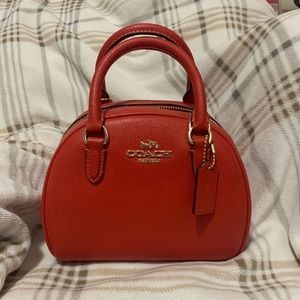 Coach red sydney satchel
